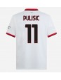 AC Milan Christian Pulisic #11 Vieraspaita 2024-25 Lyhythihainen